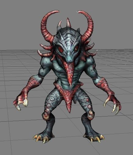 Blue Demon cultist 3D print model_3