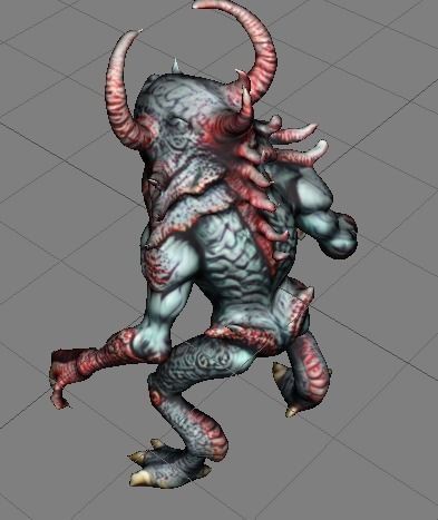 Blue Demon cultist 3D print model_2