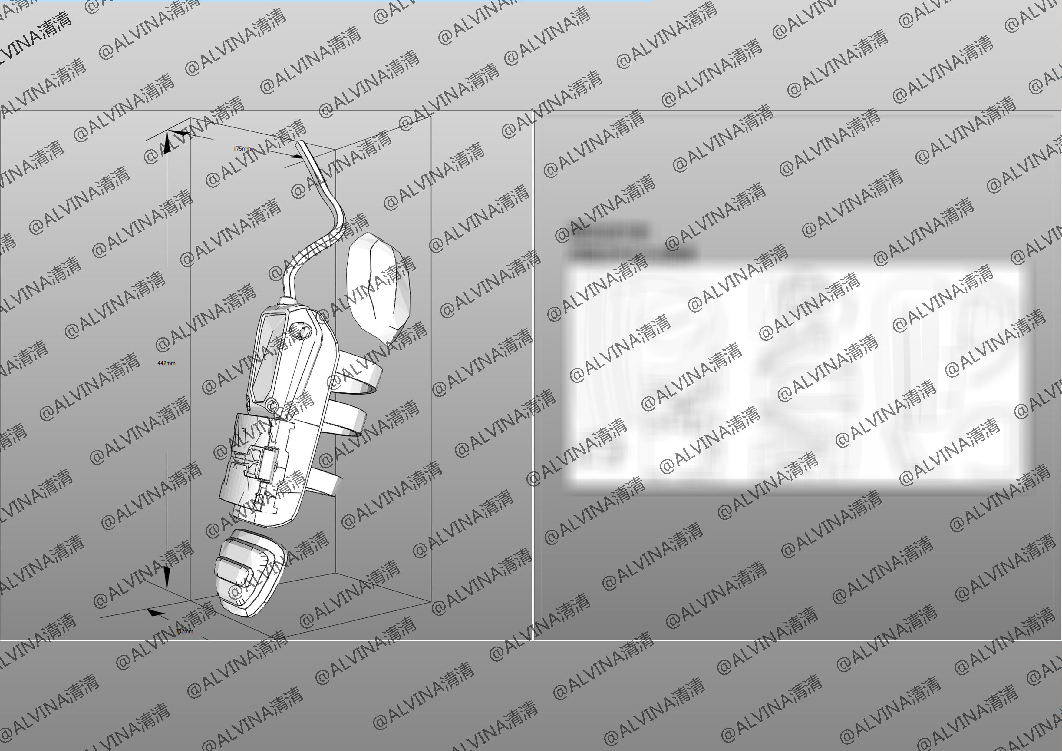 APEX Bloodhound level3proxytest Armor - DIY Cosplay Pepakura Low-poly 3D model_19