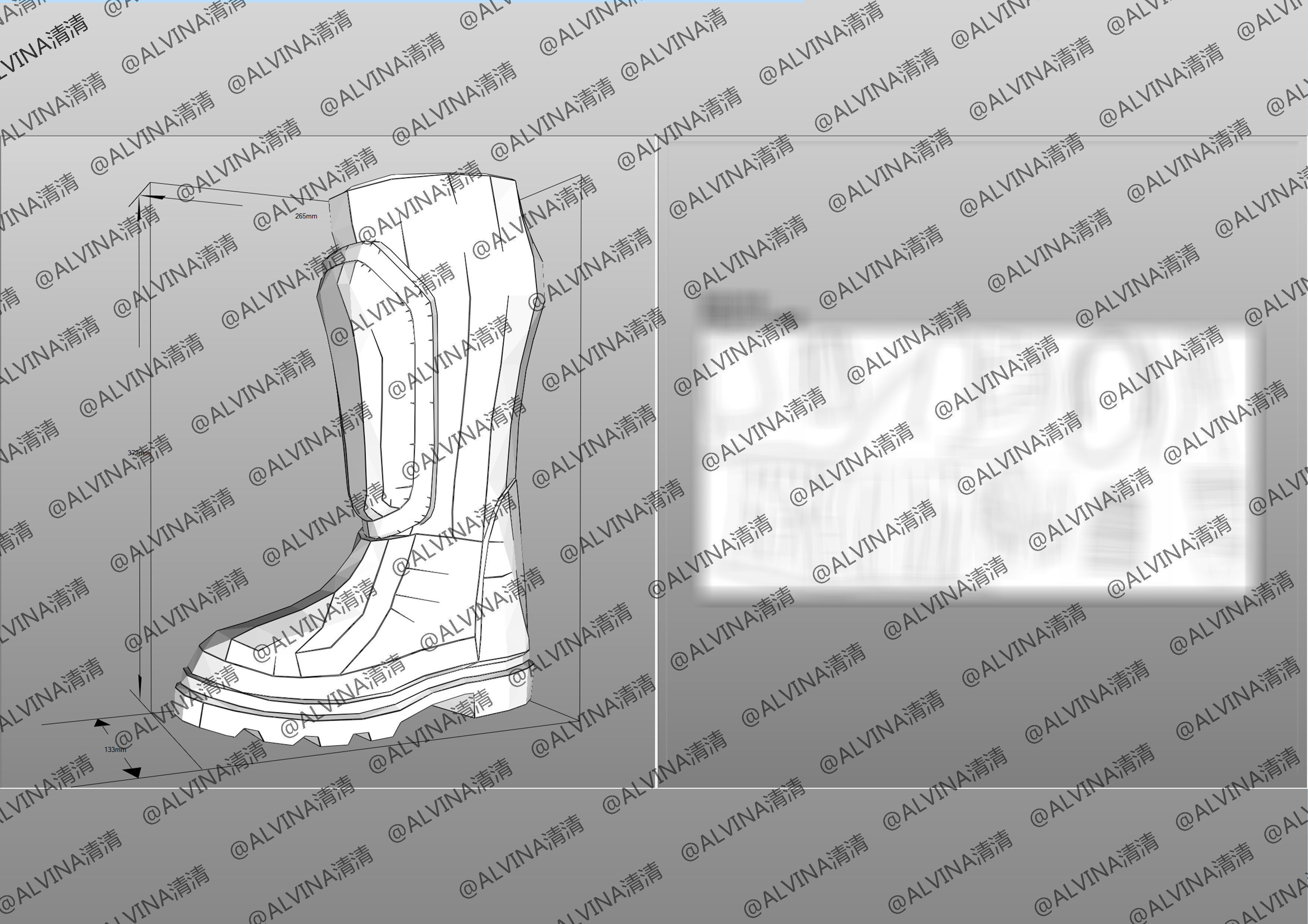 APEX Bloodhound level3proxytest Armor - DIY Cosplay Pepakura Low-poly 3D model_29