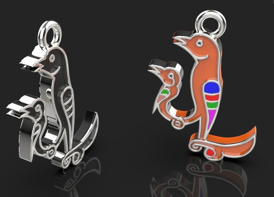 Armenian letters 3D print model_6