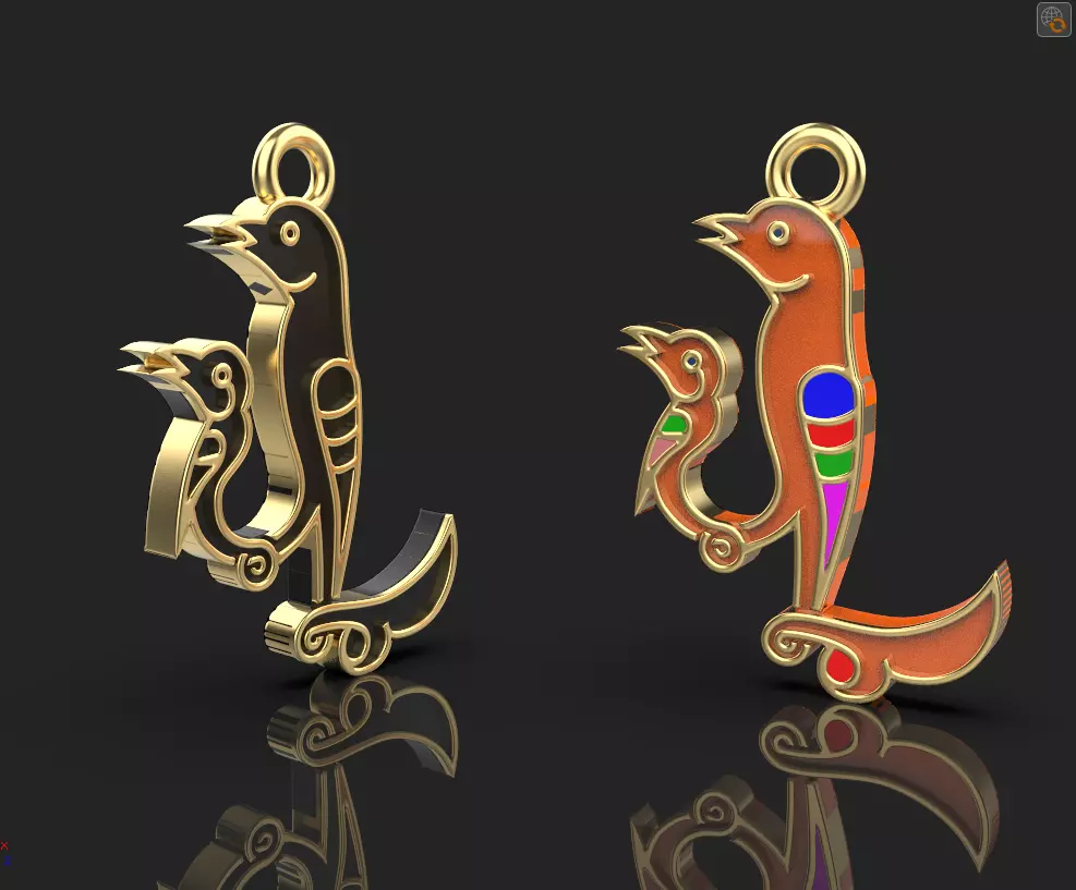 Armenian letters 3D print model_0