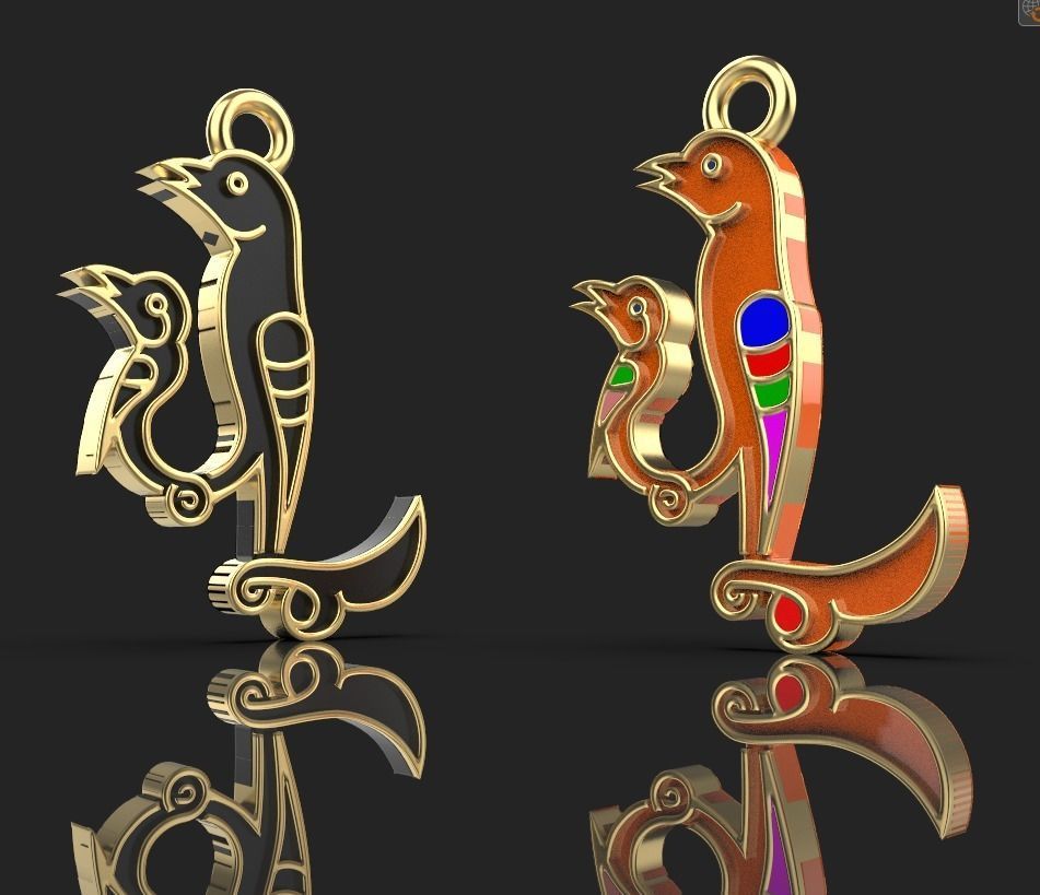 Armenian letters 3D print model_1