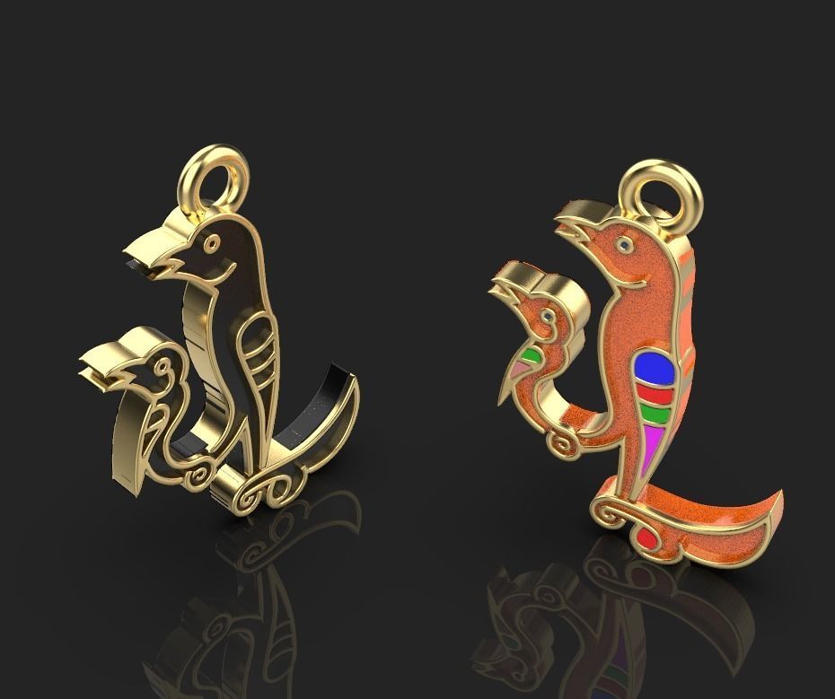 Armenian letters 3D print model_9