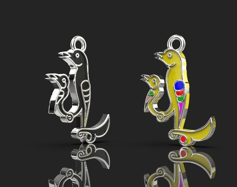 Armenian letters 3D print model_5