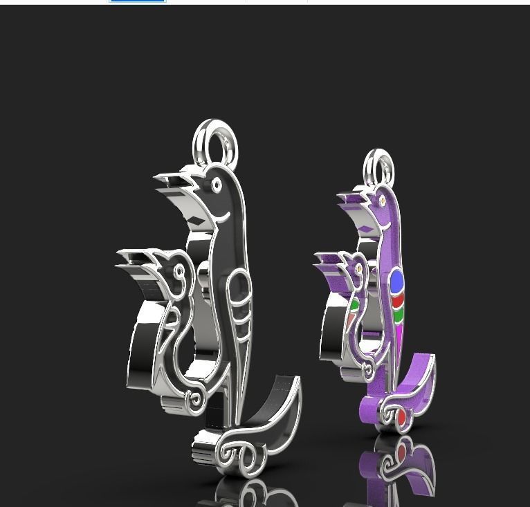 Armenian letters 3D print model_2