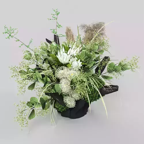 Modern Artistic Floral Arrangement 3D model