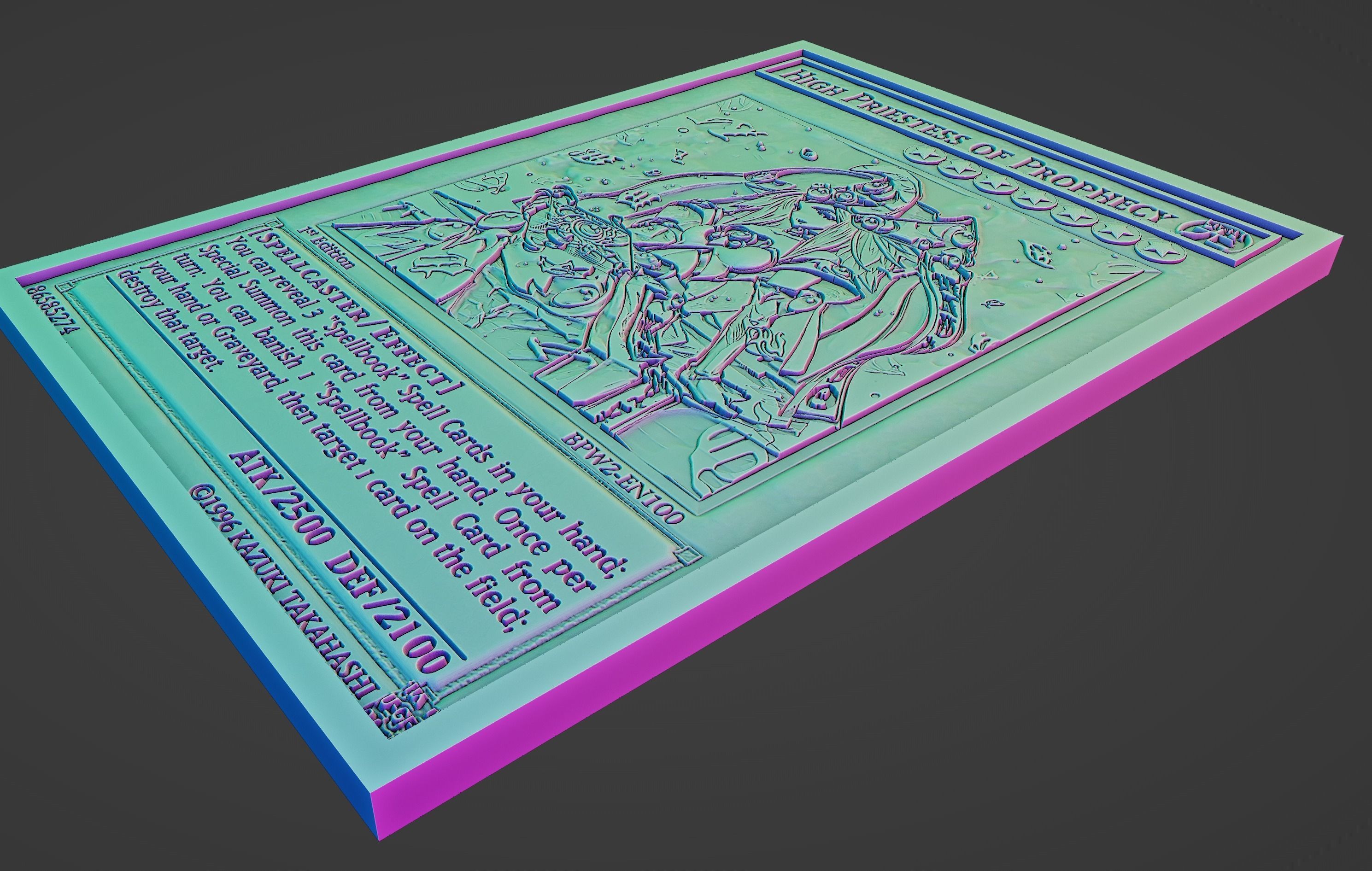 HIGH PRIESTESS OF PROPHECY - YU-GI-OH 3D print model_5