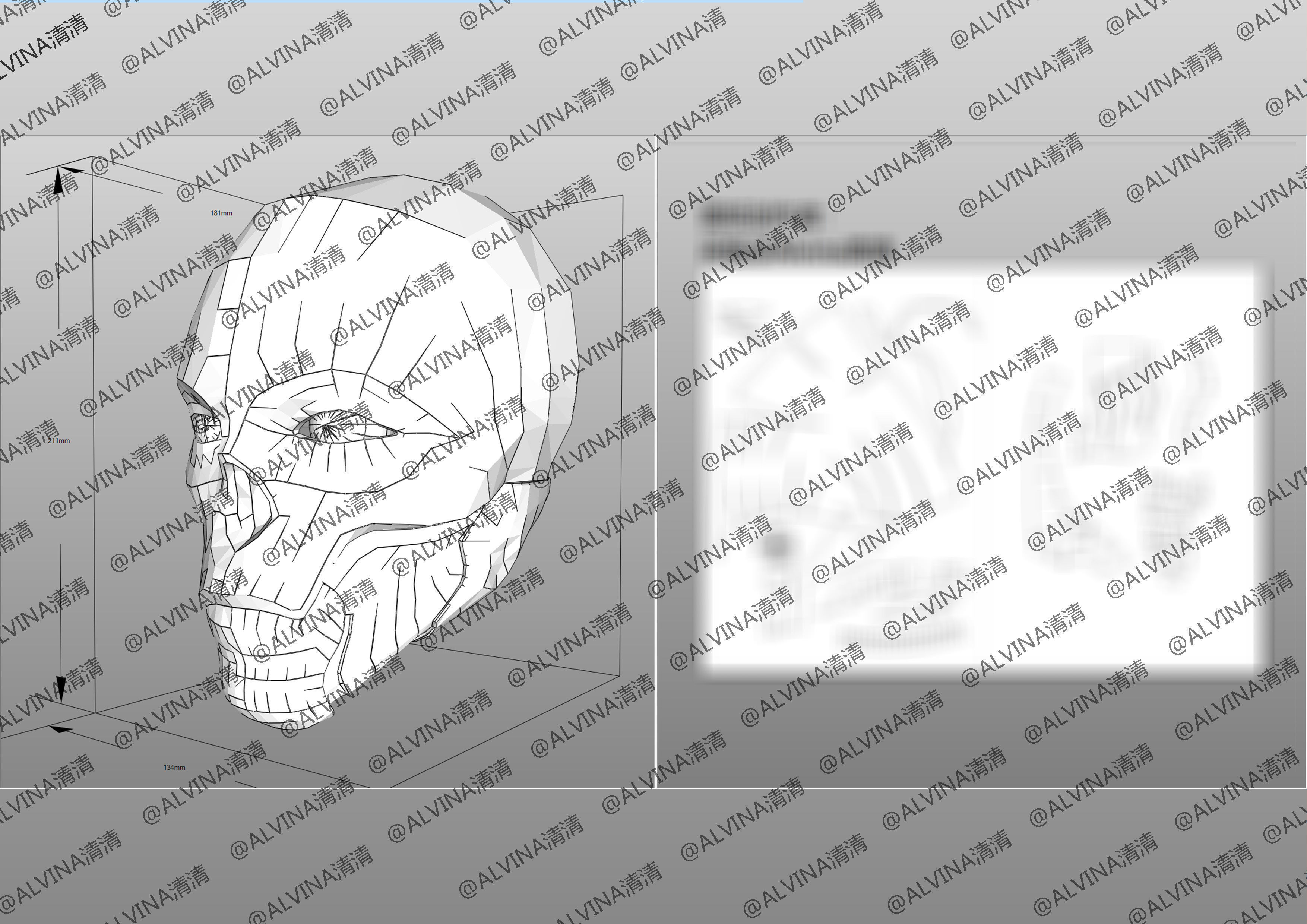 APEX Legends Revenant Primary Armor - DIY Cosplay Pepakura Foam Low-poly 3D model_14