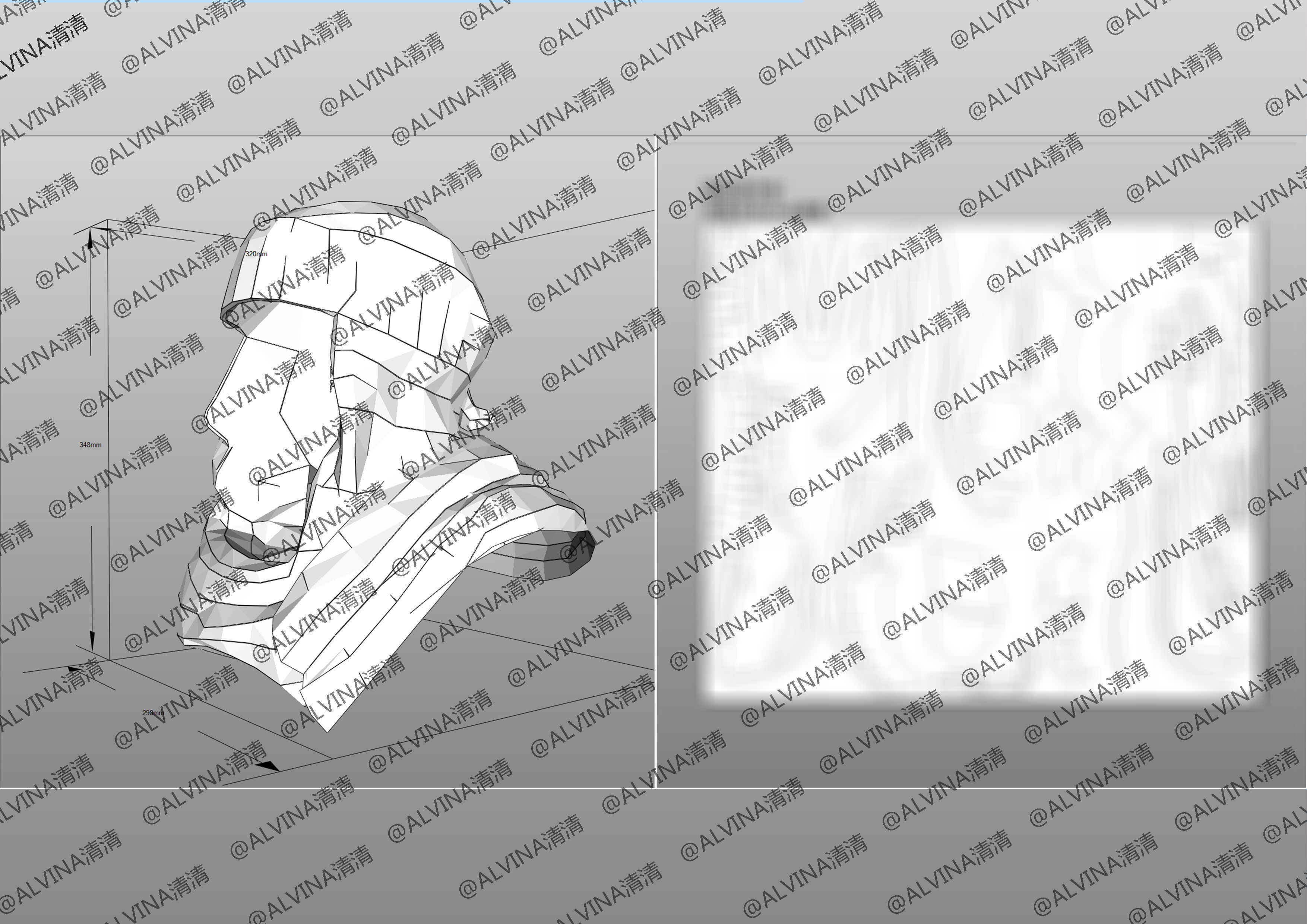 APEX Legends Revenant Primary Armor - DIY Cosplay Pepakura Foam Low-poly 3D model_12