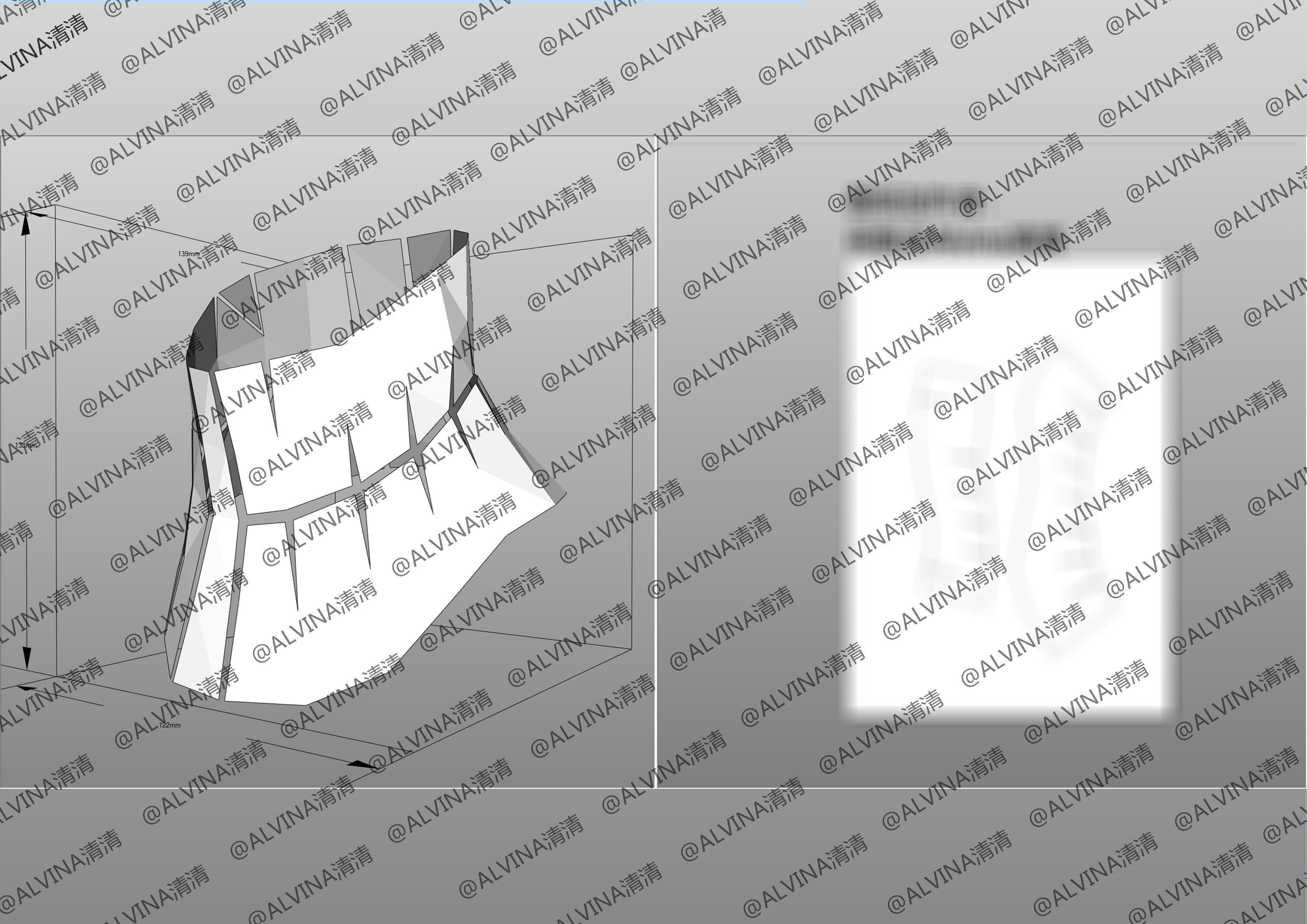 APEX Legends Revenant Primary Armor - DIY Cosplay Pepakura Foam Low-poly 3D model_16