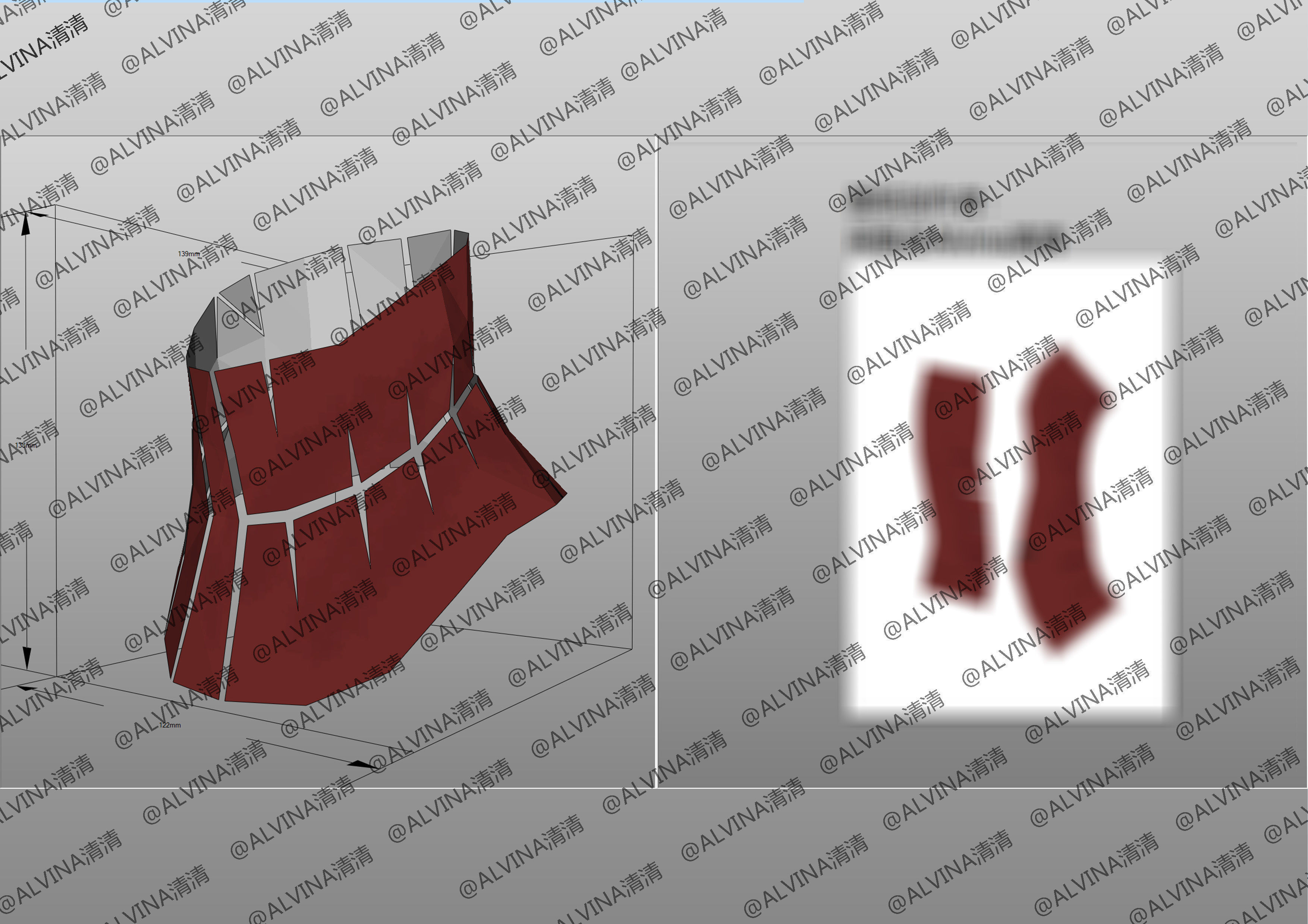 APEX Legends Revenant Primary Armor - DIY Cosplay Pepakura Foam Low-poly 3D model_15