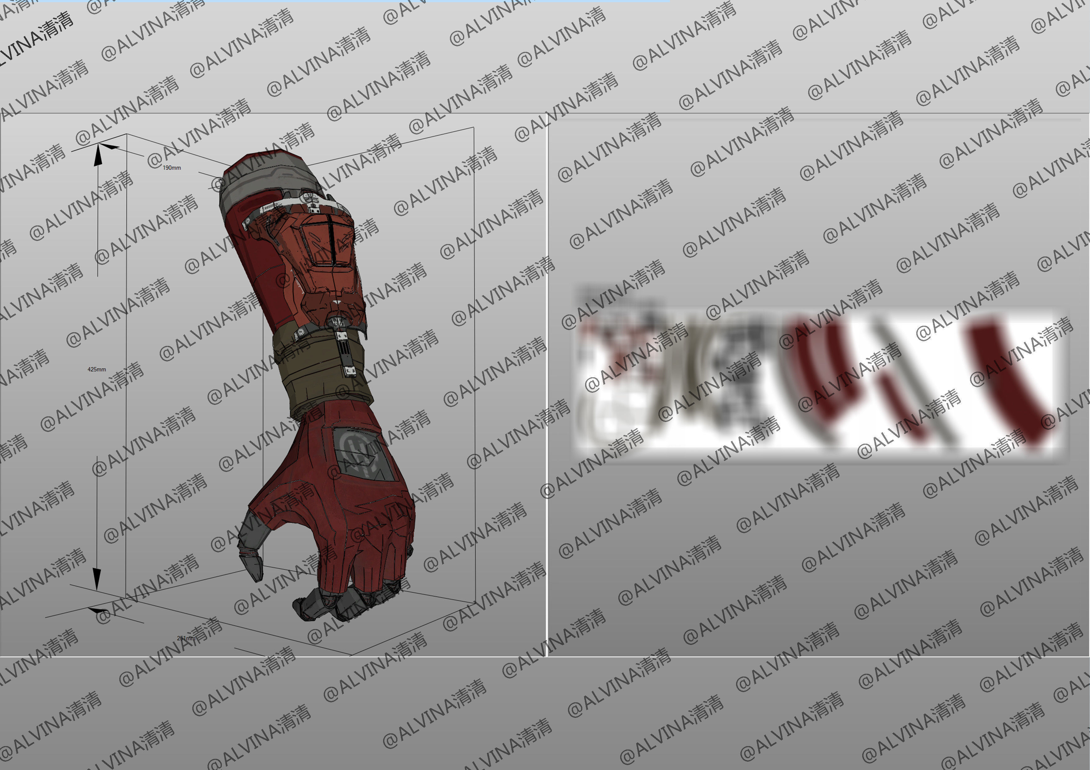 APEX Legends Revenant Primary Armor - DIY Cosplay Pepakura Foam Low-poly 3D model_27