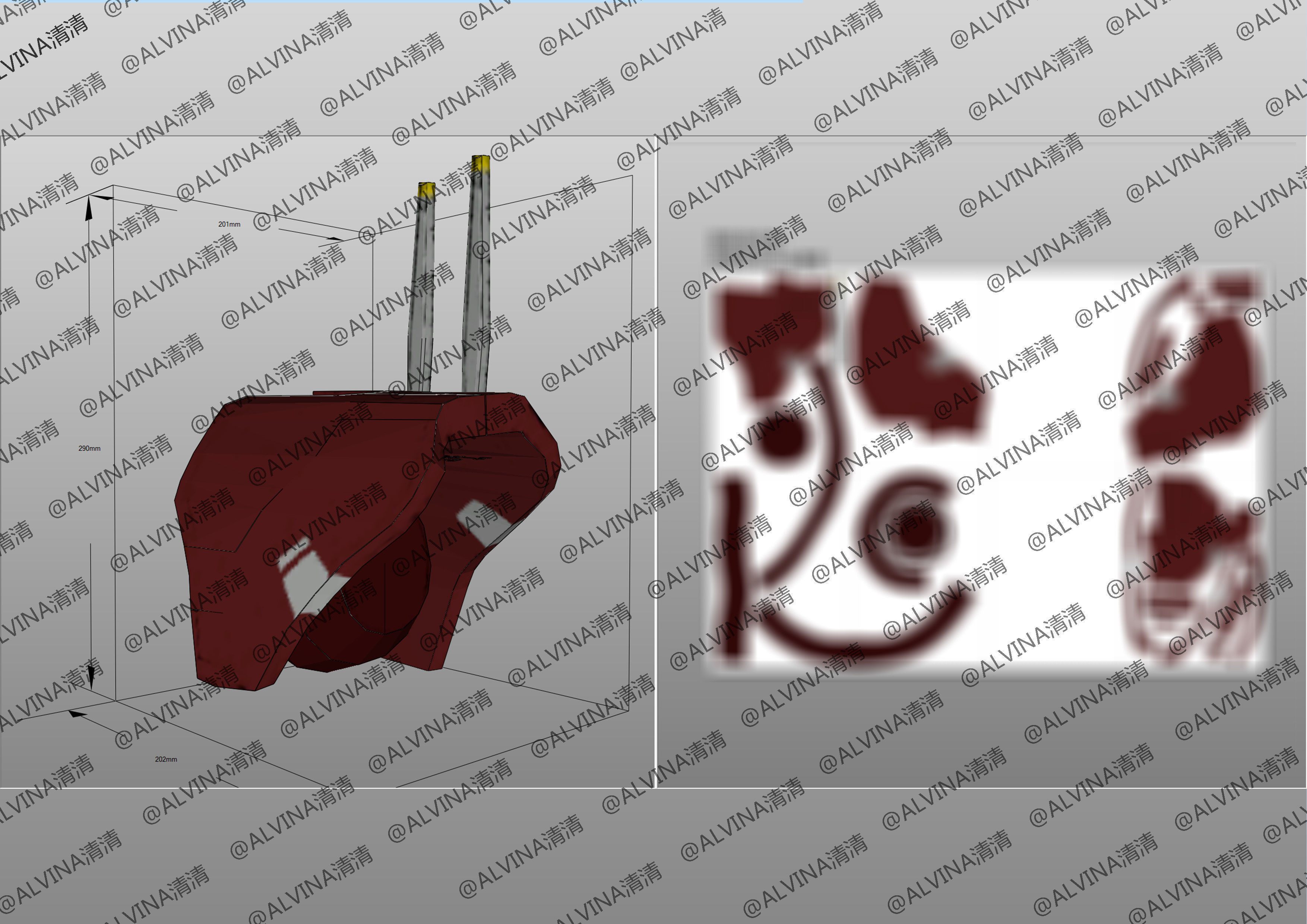 APEX Legends Revenant Primary Armor - DIY Cosplay Pepakura Foam Low-poly 3D model_23