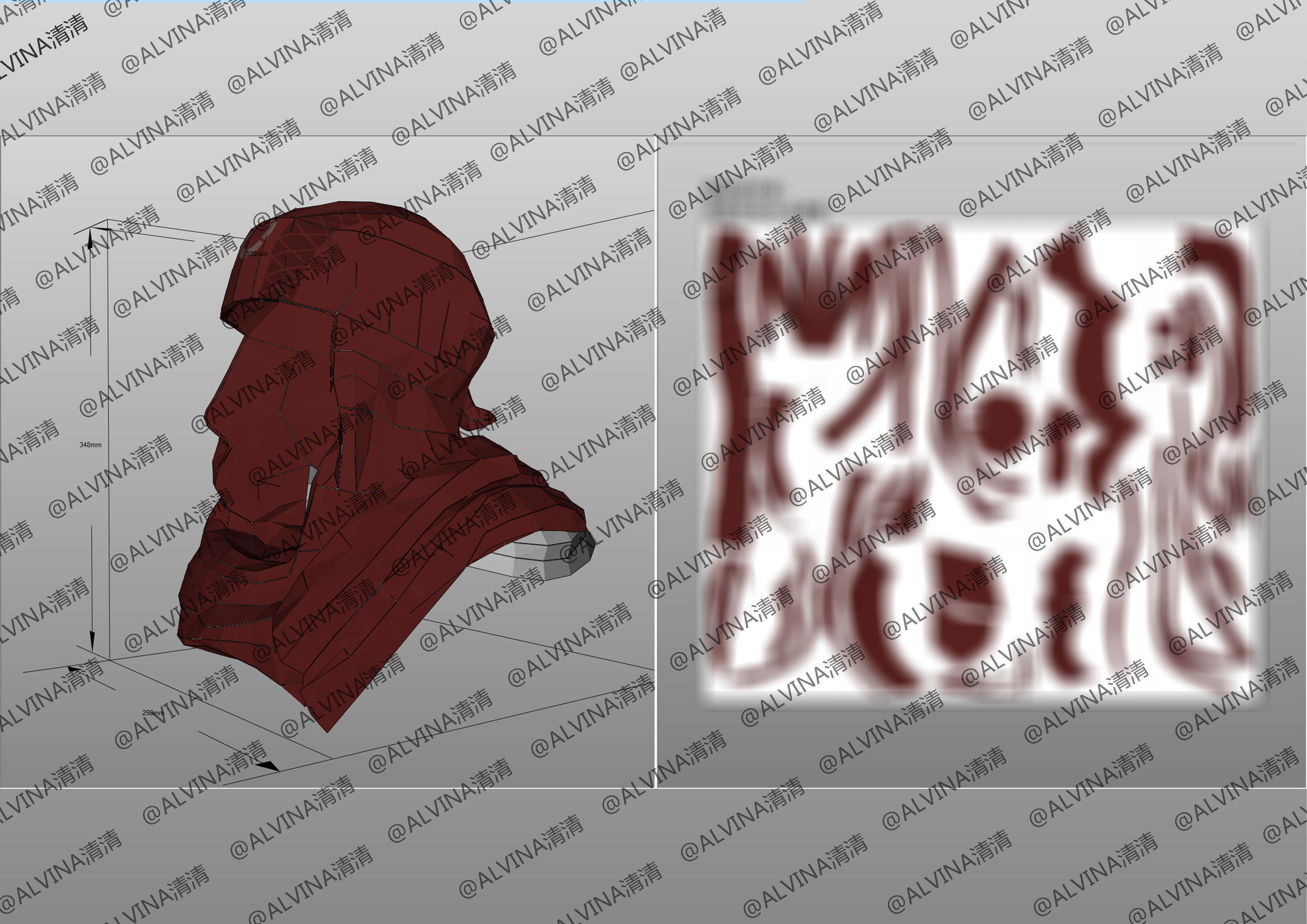 APEX Legends Revenant Primary Armor - DIY Cosplay Pepakura Foam Low-poly 3D model_11