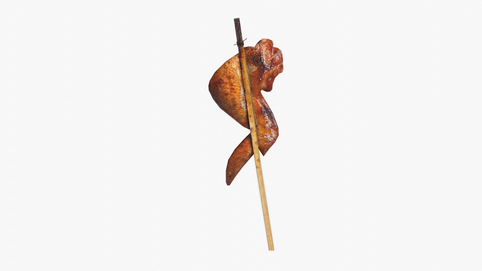 Grilled Chicken Low-poly 3D model_8