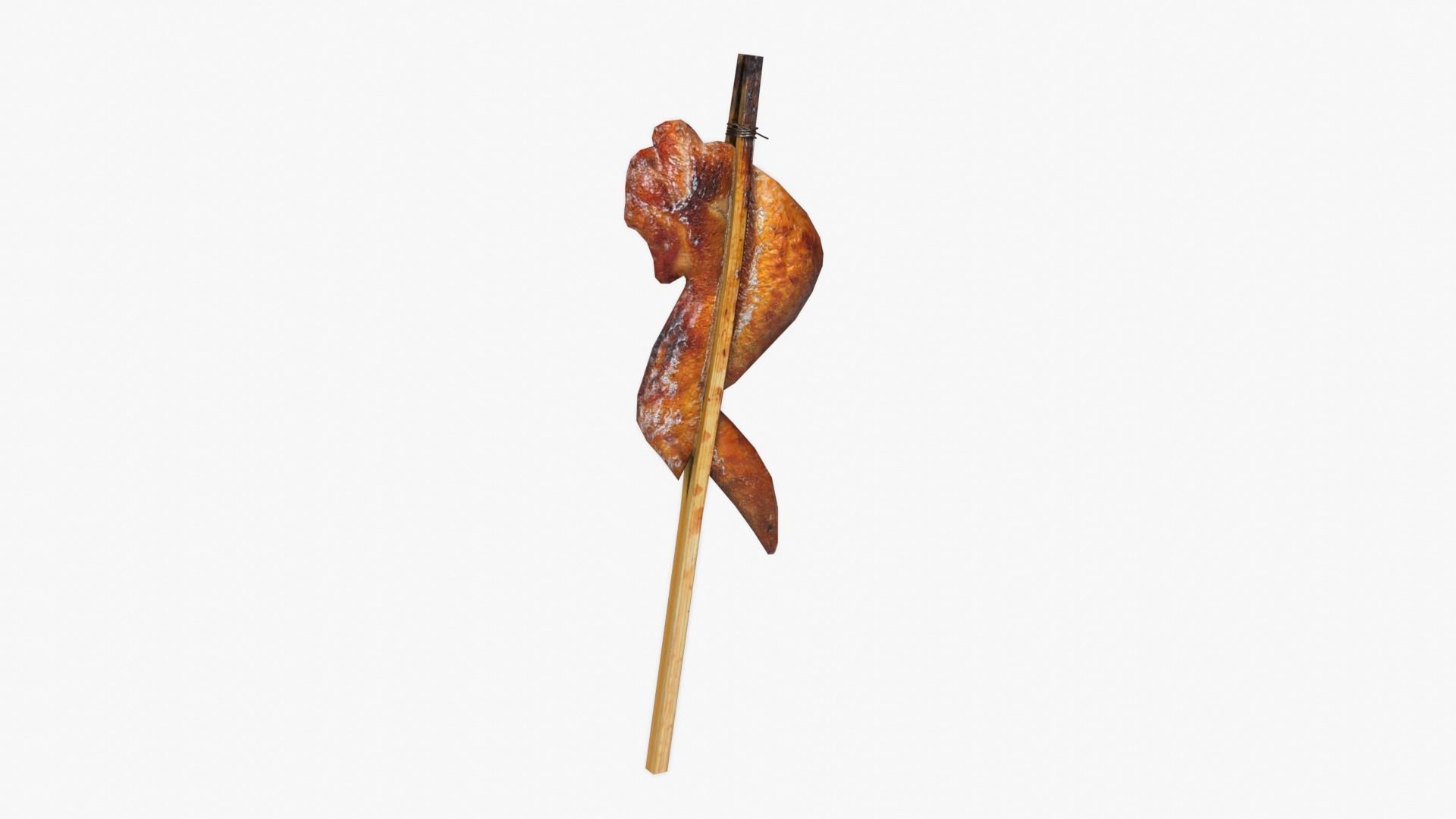 Grilled Chicken Low-poly 3D model_1