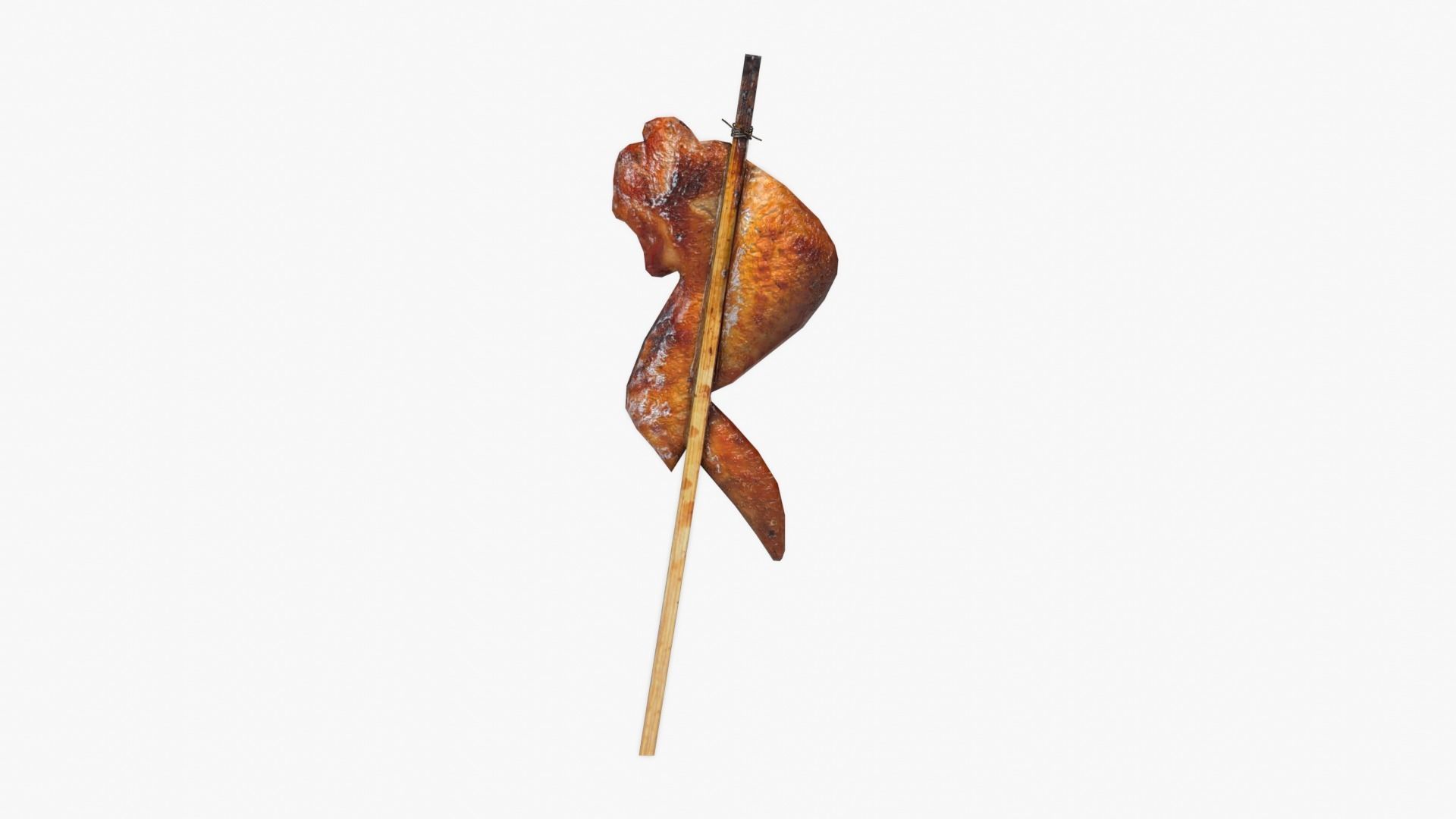 Grilled Chicken Low-poly 3D model_2