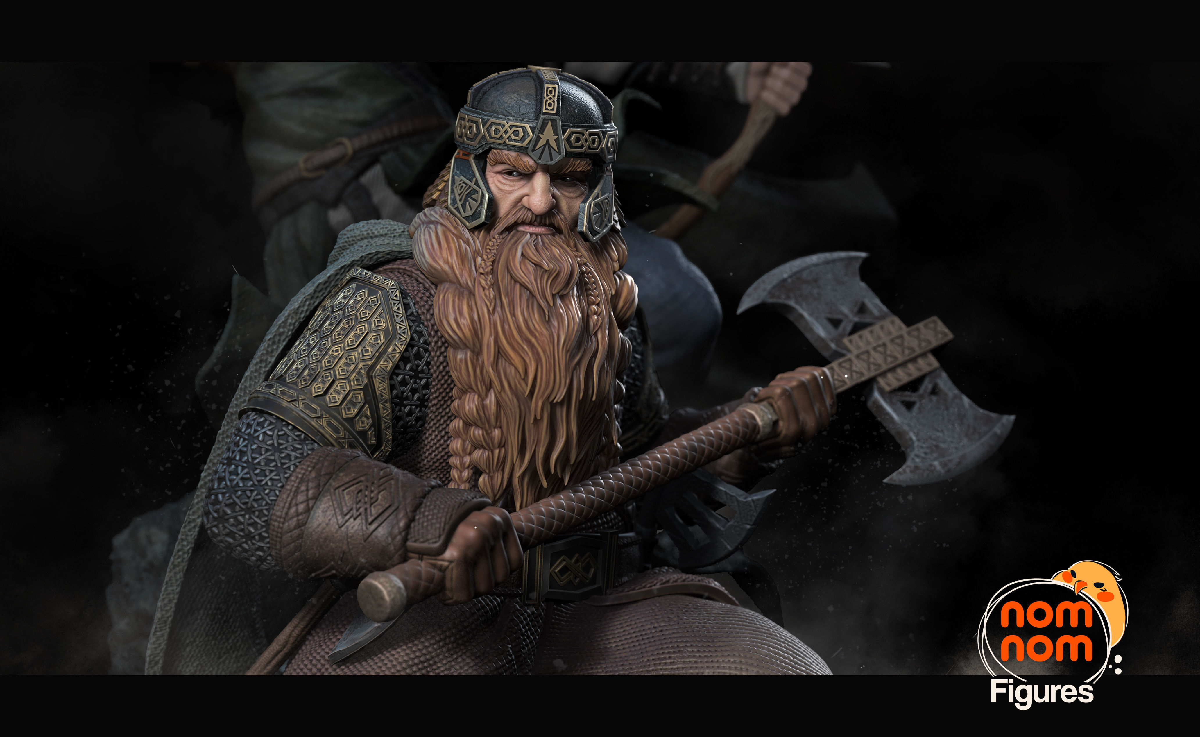 Gimli and Legolas - Lord of the Rings 3D print model_2
