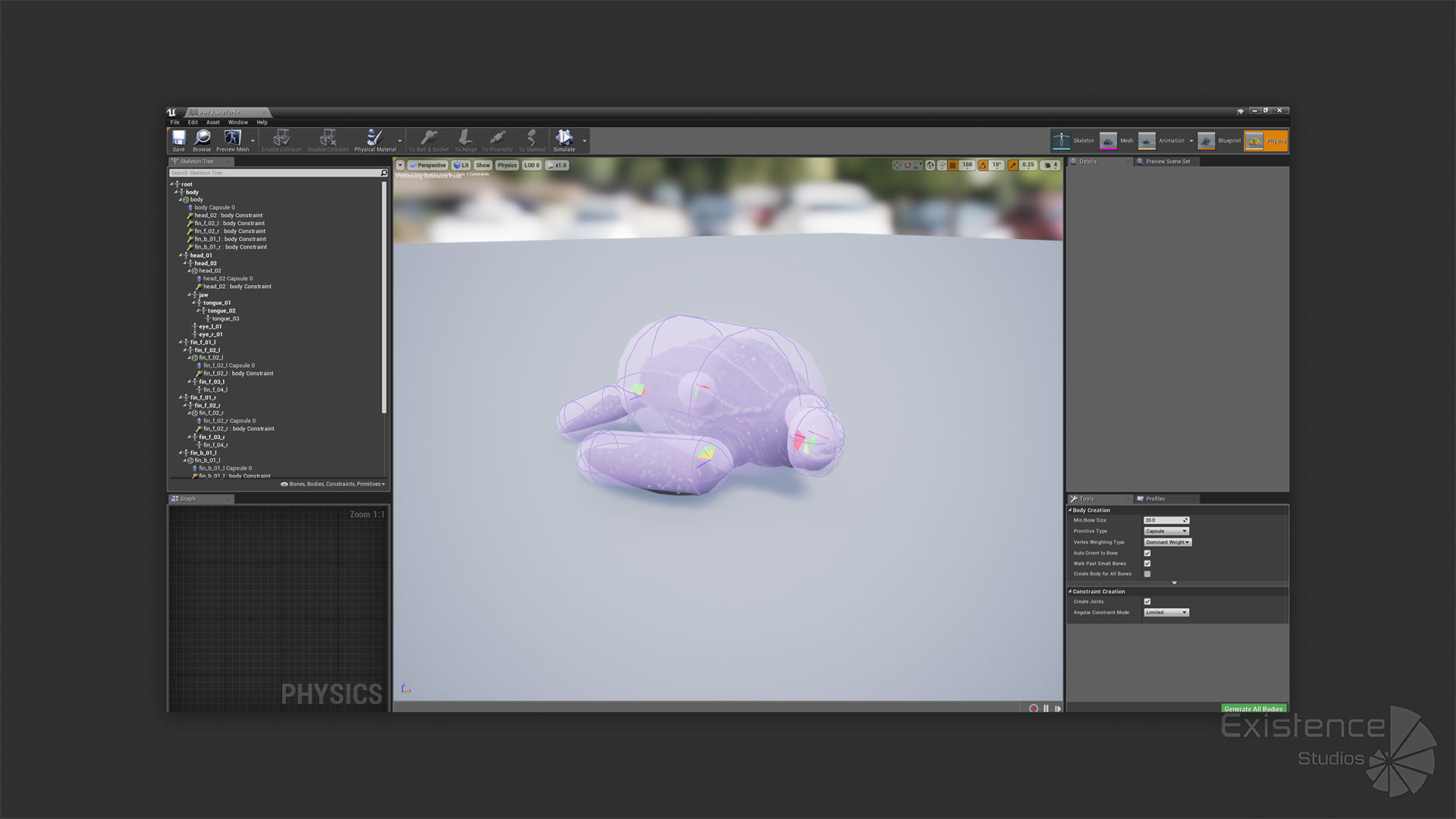 Sea Turtle - Lassie Reptile - Underwater Monster Creature - 36 Low-poly 3D model_23