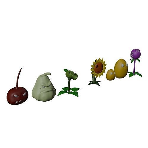 Plant defence - plant attack - plant angry Low-poly 3D model