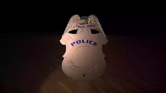 Ohio State Poilce Badge 3D Printable 3D print model