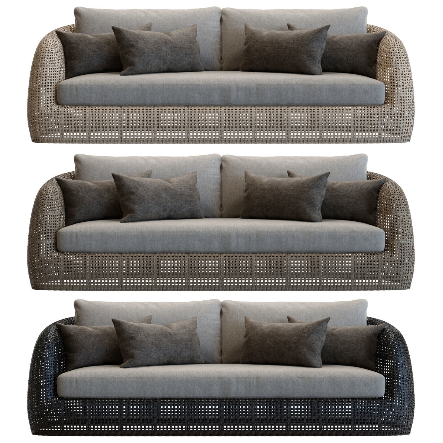 Restoration Hardware Gemini Sofa 3D model_5