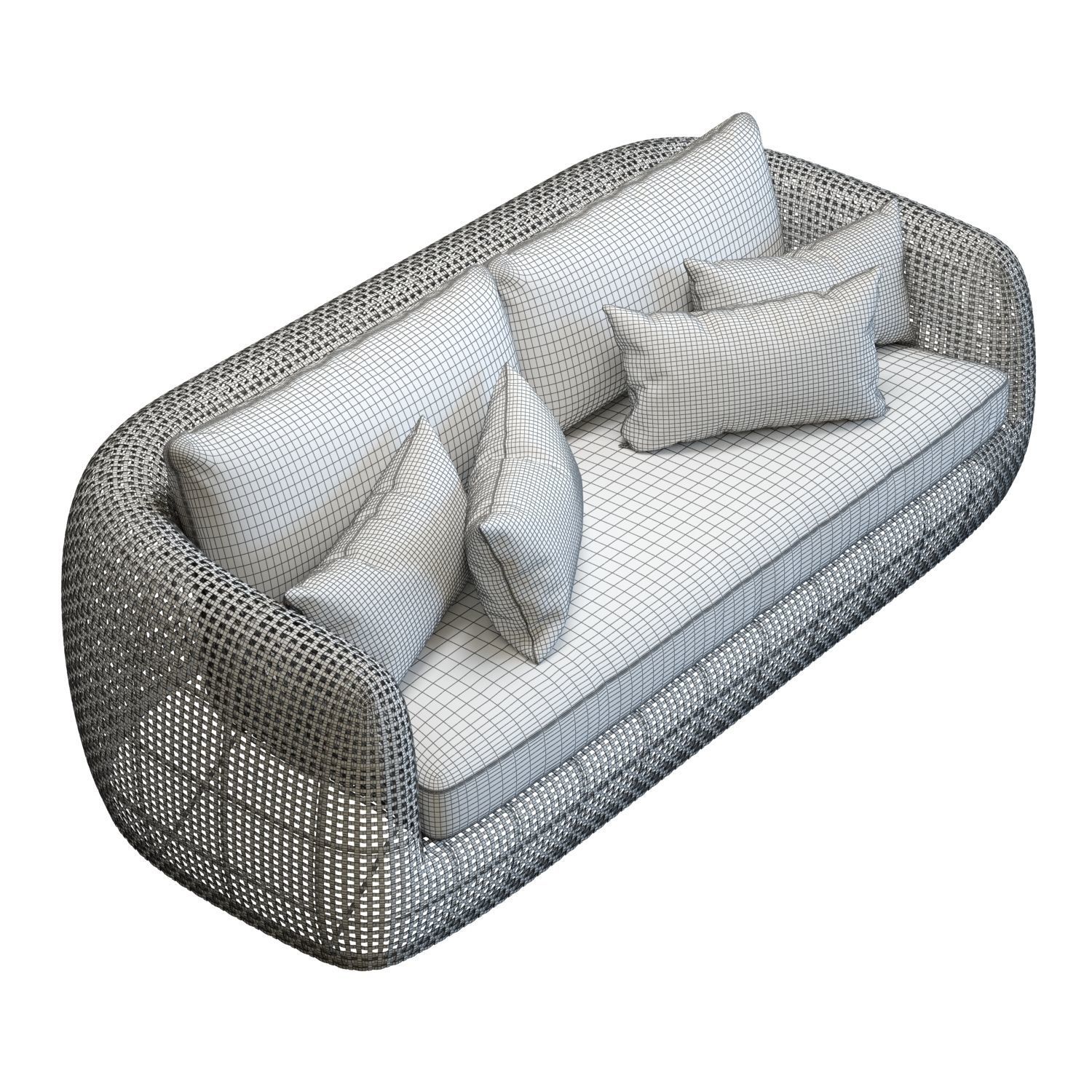 Restoration Hardware Gemini Sofa 3D model_9