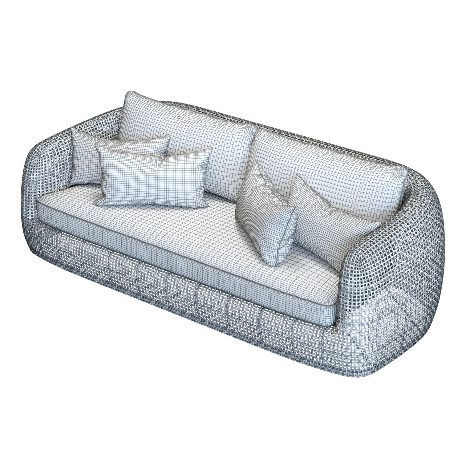 Restoration Hardware Gemini Sofa 3D model_11