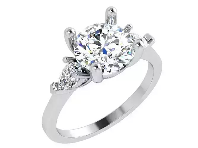 Round Diamond Ring 4611