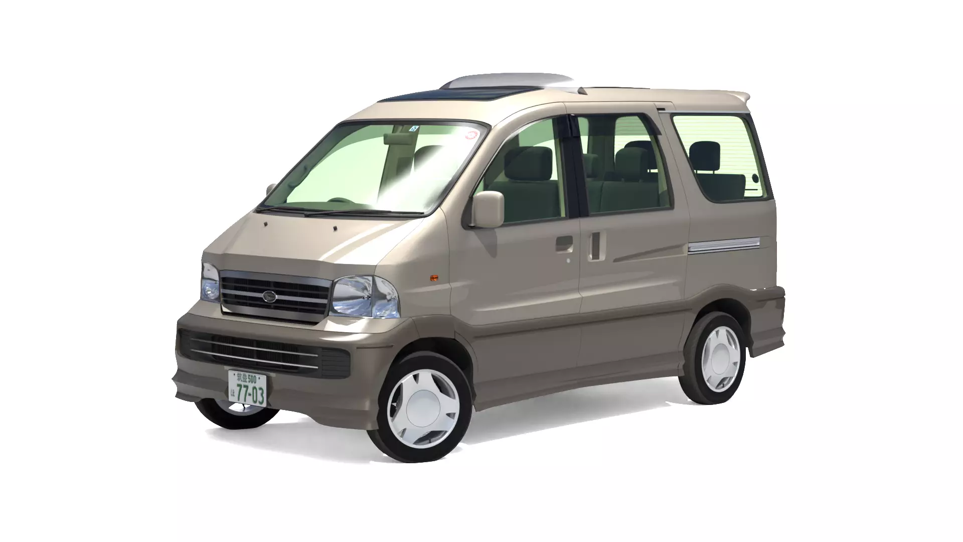 3D model Daihatsu Atrai 7 Toyota Sparky 2001 VR / AR / low-poly