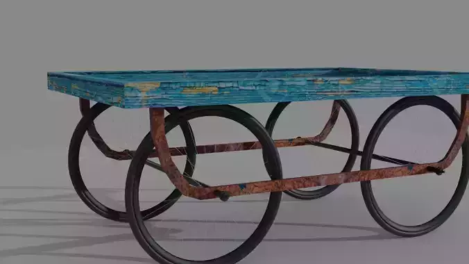 Indian stall - Thela 3D model