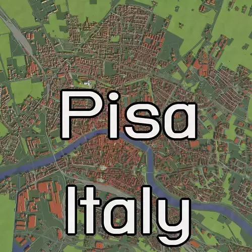 Pisa Italy - city and urban 3D model
