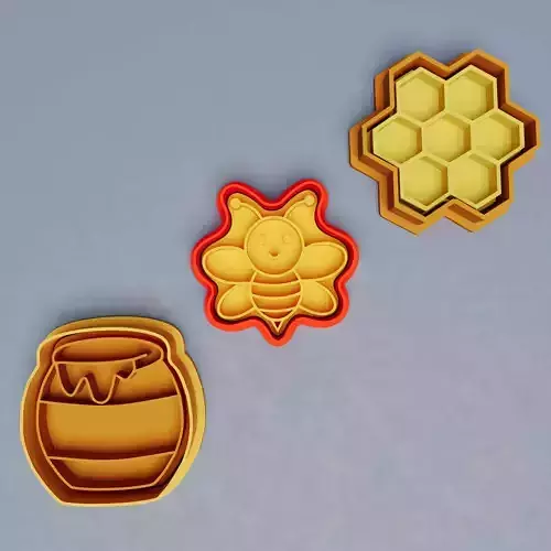 Bee themed Cookie Cutter Set