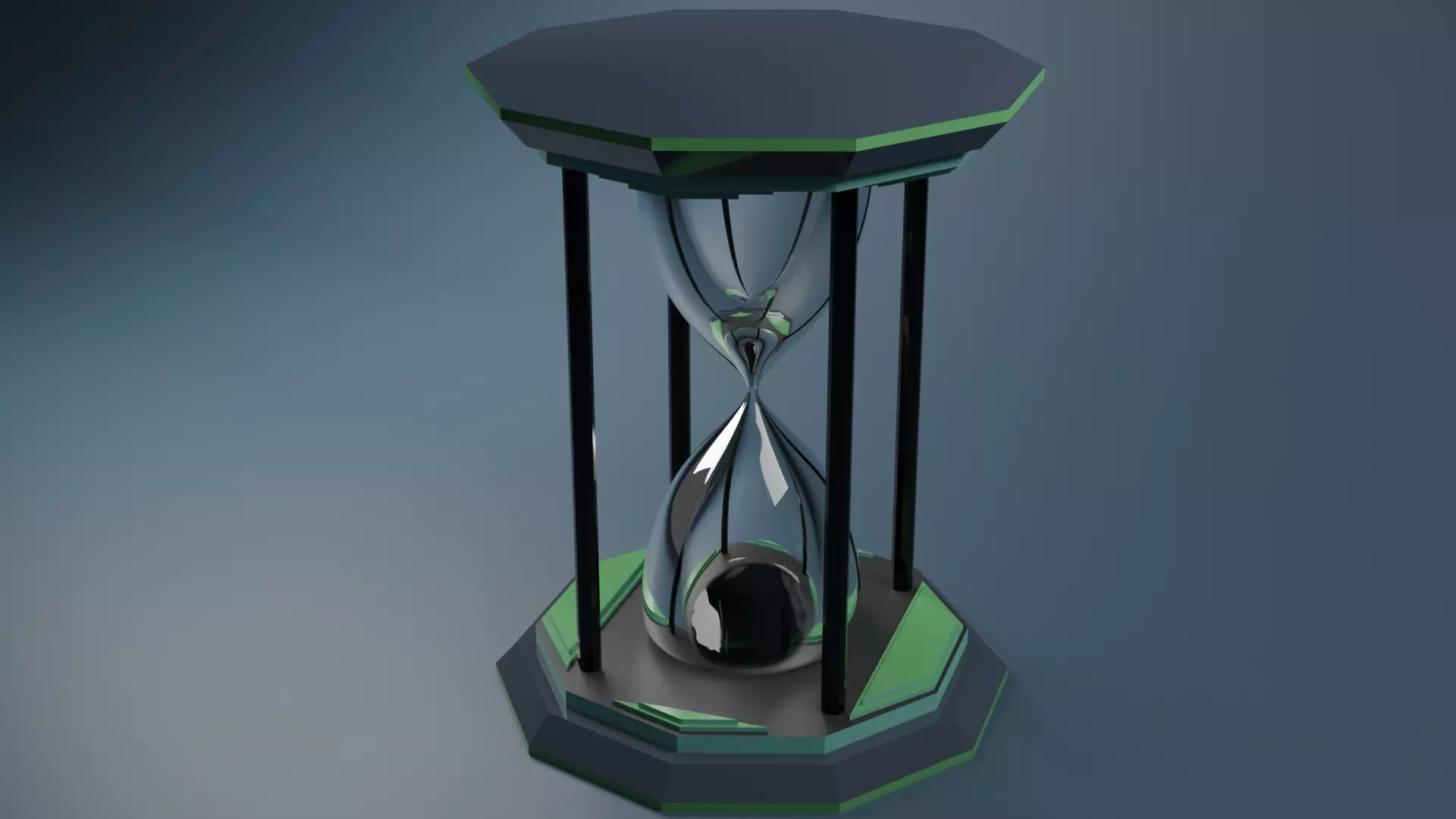 Low Poly Hour Glass Free low-poly 3D model
