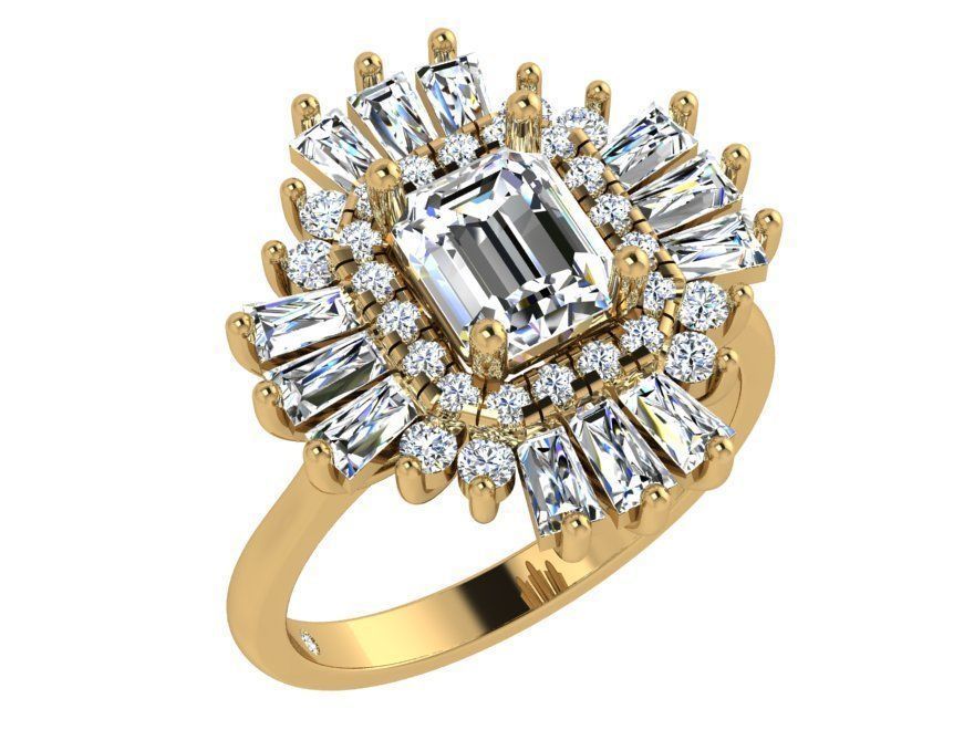 Cluster Ring 4634 3D print model_1