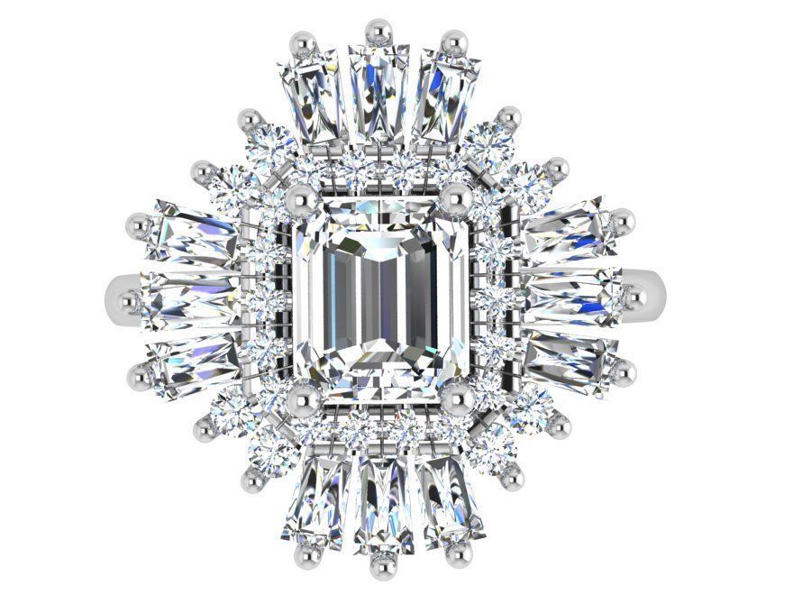 Cluster Ring 4634 3D print model_2