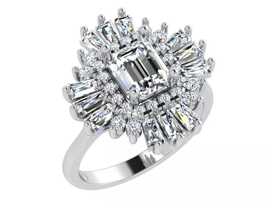 Cluster Ring 4634 3D print model_0