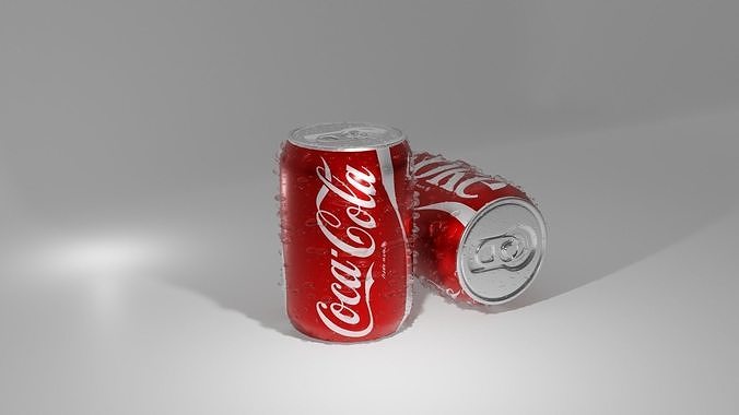 Realistic Coca Cola Can 3D Model  Low-poly 3D model