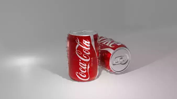 Realistic Coca Cola Can 3D Model 