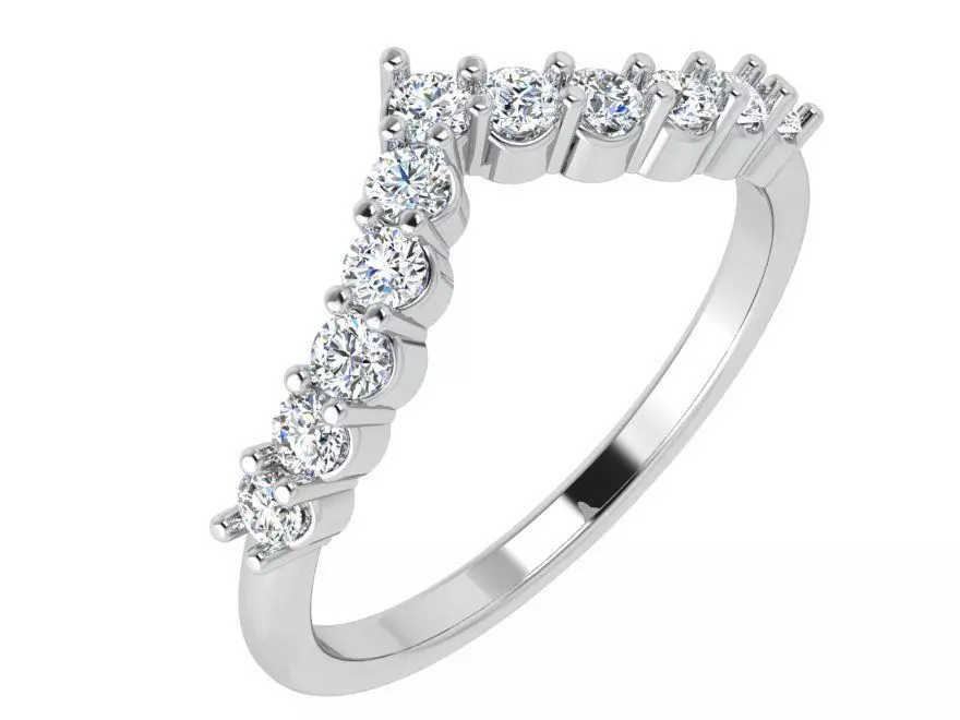 V Diamond Band 4636 3D print model