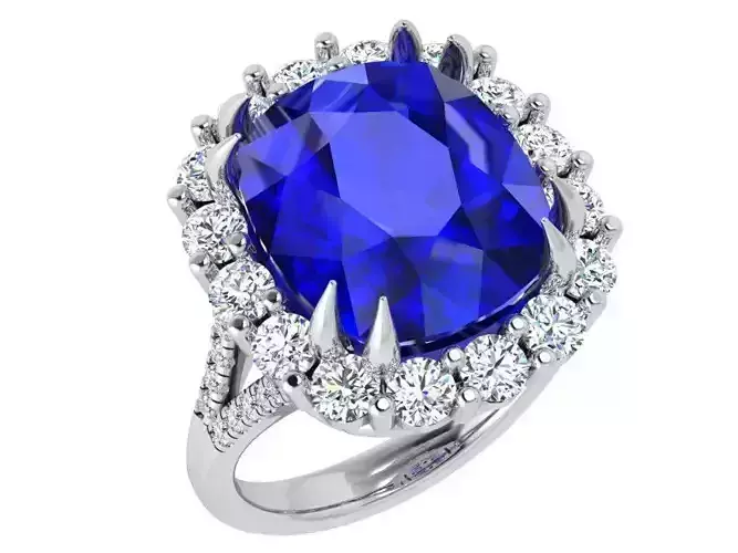 Cushion Halo Ring 4638