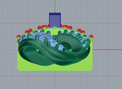 Cumin Chain Bracelet 4640 3D print model_6