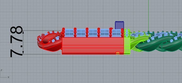 Cumin Chain Bracelet 4640 3D print model_5