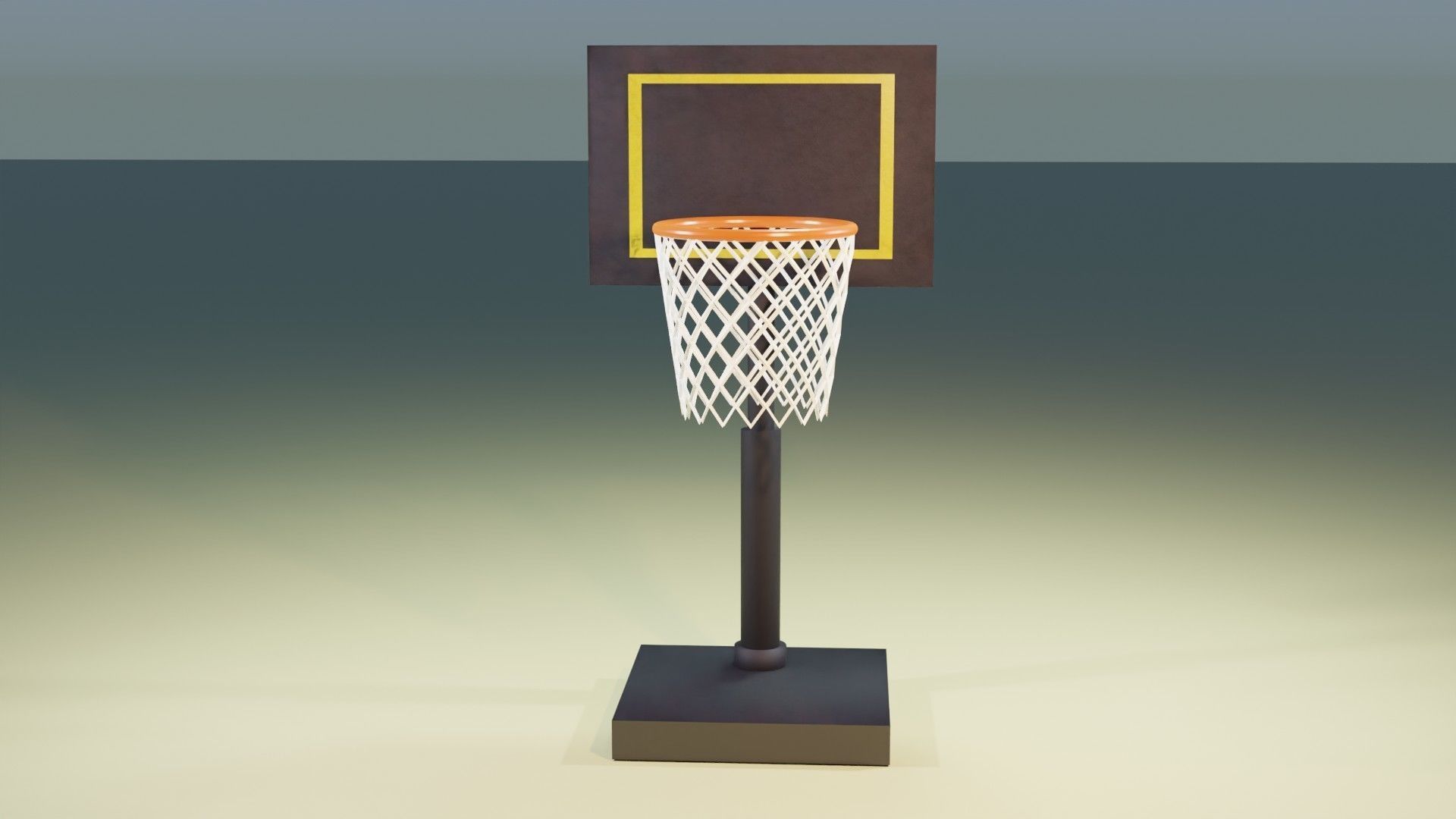 Basketball Ring 3D model_4