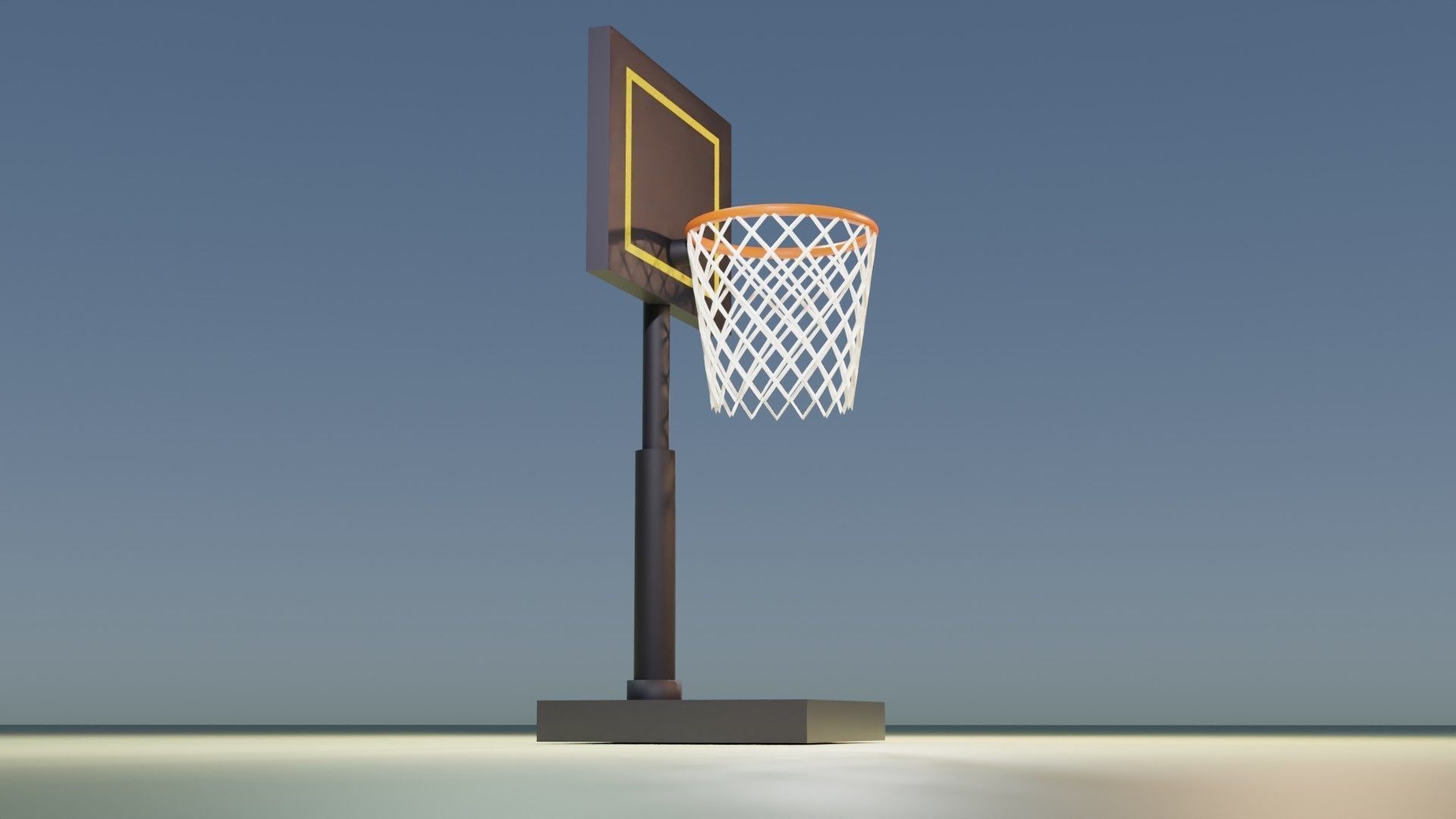 Basketball Ring 3D model_3