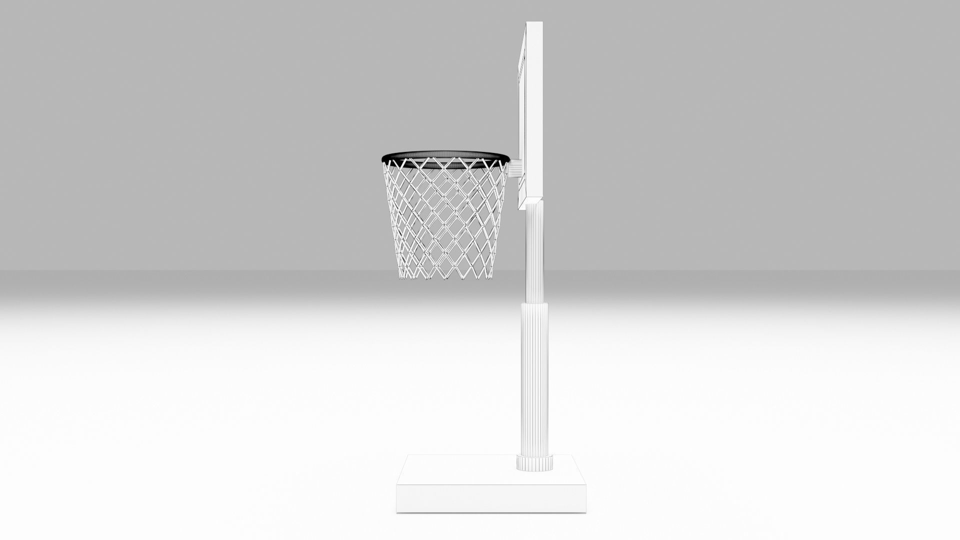 Basketball Ring 3D model_6