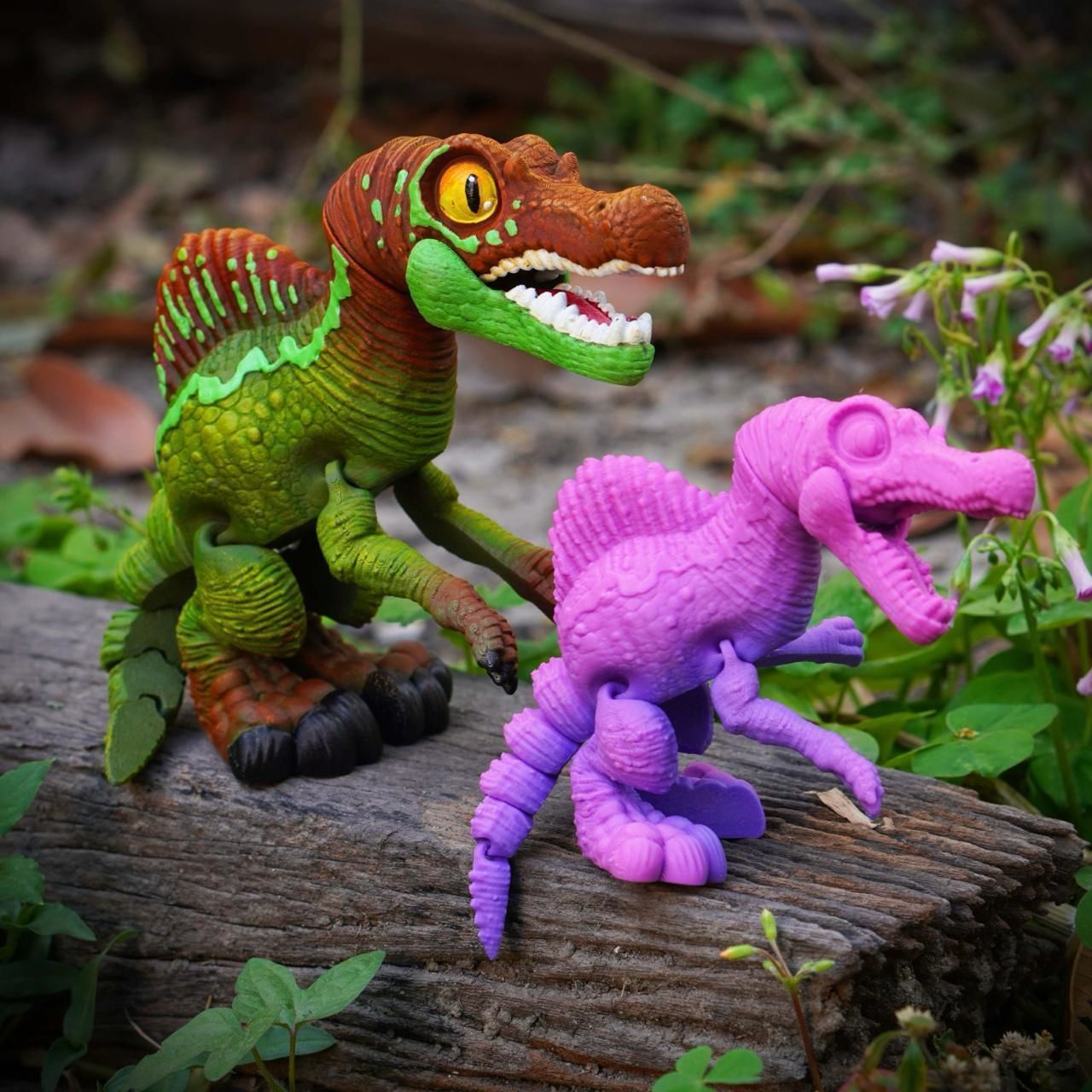 PRINT IN PLACE FLEXI SPINOSAURUS DINOSAUR 3D print model_3