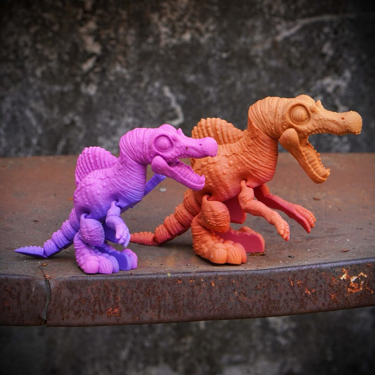 PRINT IN PLACE FLEXI SPINOSAURUS DINOSAUR 3D print model_2