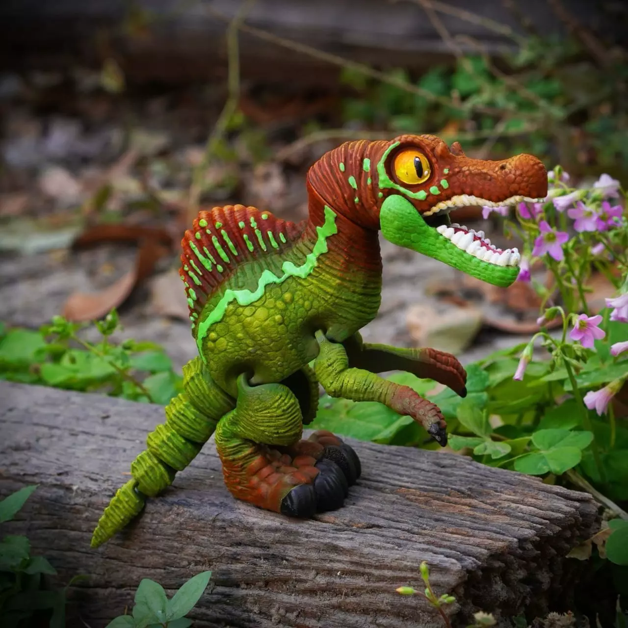 PRINT IN PLACE FLEXI SPINOSAURUS DINOSAUR 3D print model_0